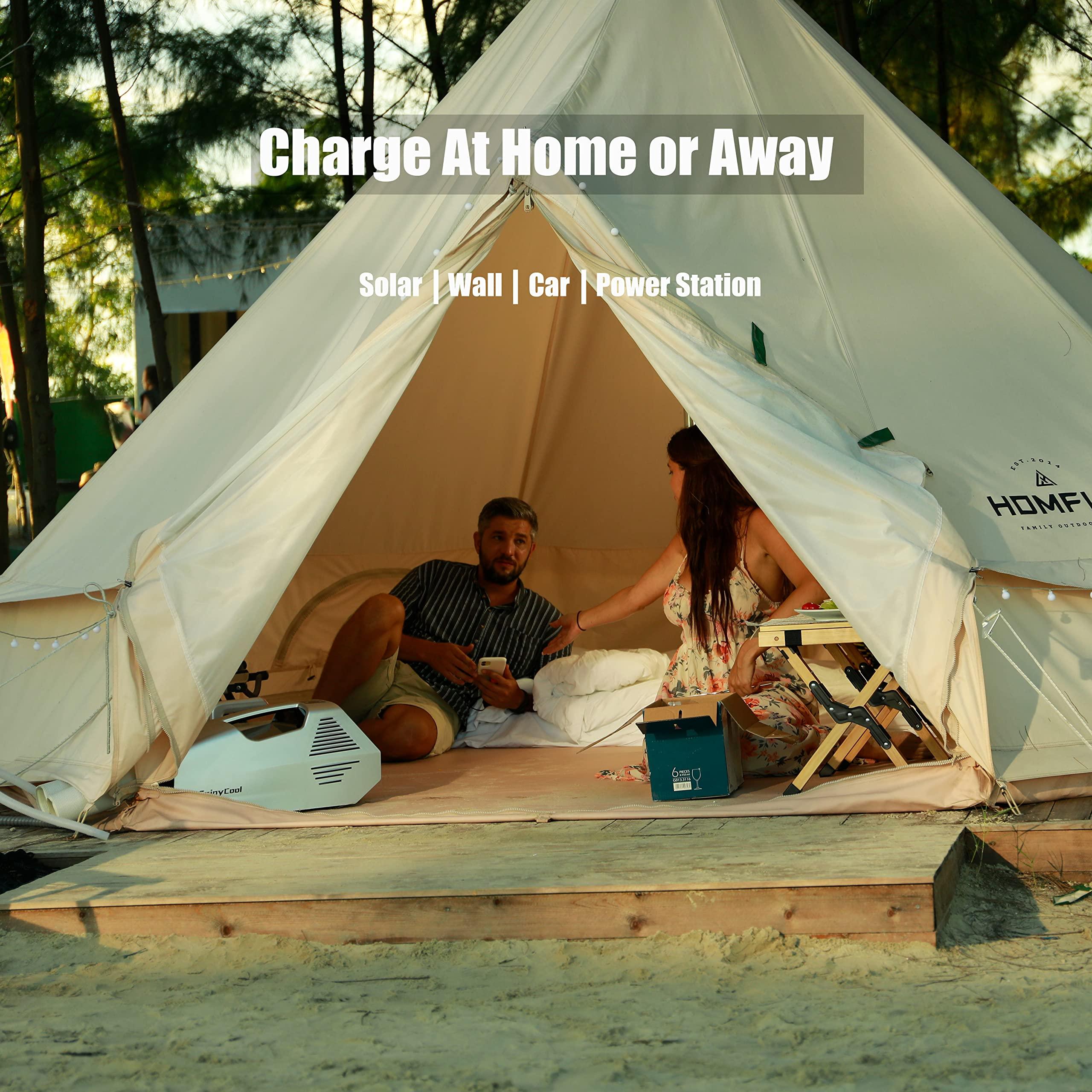 Drecolotvte portable air conditioners 2380BTU's tent air conditioner of fast cooling with extended & custom run times ultralight portable air conditioner outdoor air conditioner mini portable air conditioner 24 volt dc air conditioner air cooler portable air con