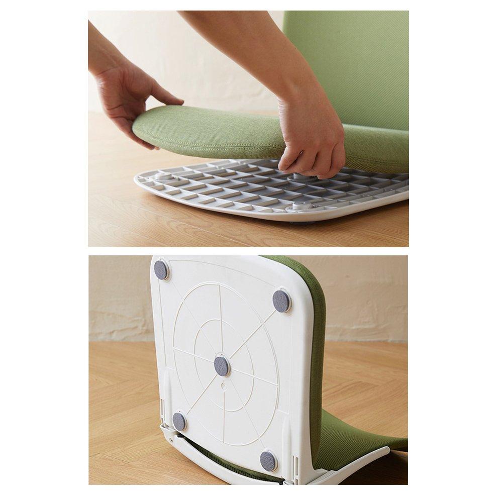 iRoom iRoom Plico Relaxing Tilting Function Ergonomic Foldable Floor Chair Adjustable Angle Back-Rest Stadium Seat (Green)