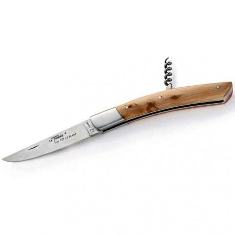 Laguiole Actiforge Le Thiers, olive wood handle with corkscrew - Direct from France