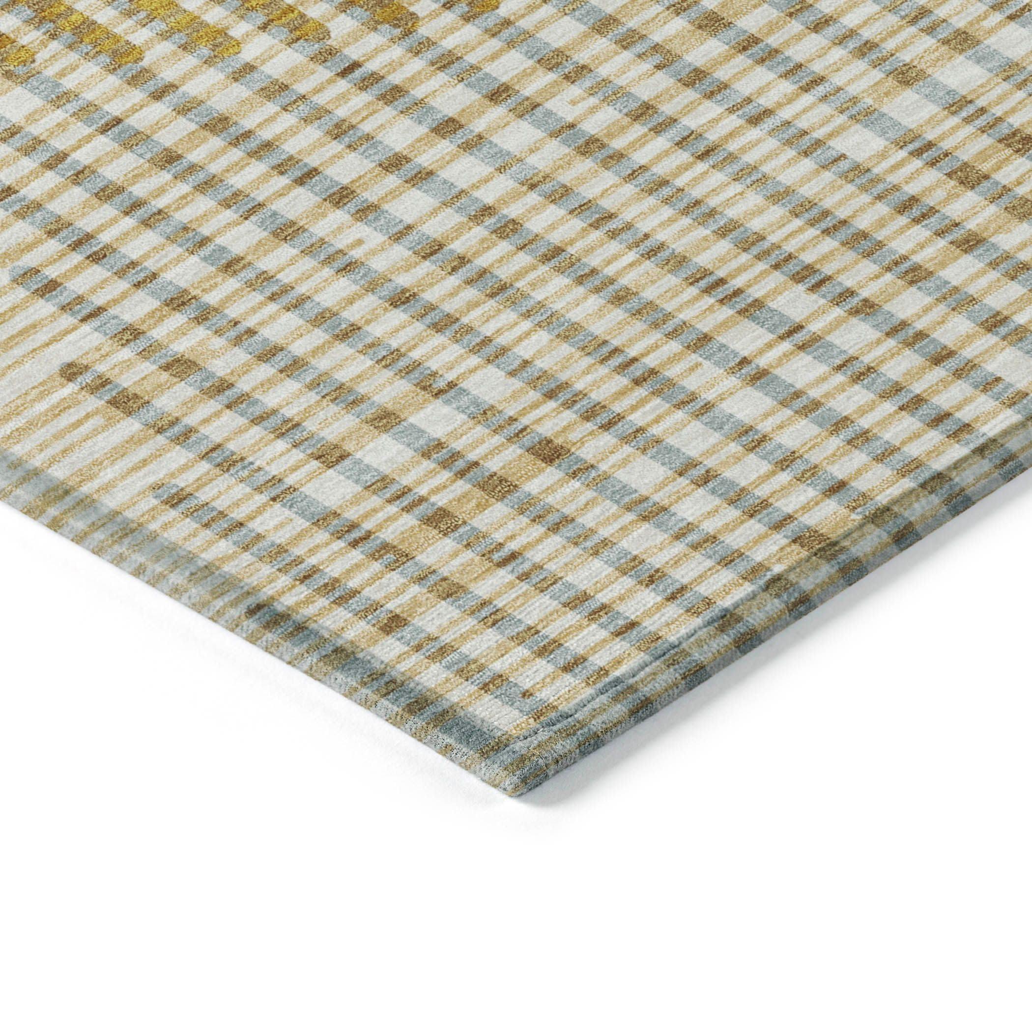 Addison Rugs Addison Rugs Chantille ACN1001 Gold 2'6" x 3'10" Indoor Outdoor Area Rug, Easy Clean, Machine Washable, Non Shedding, Bedroom, Entry, Living Room, Dining Room, Kitchen, Patio Rug