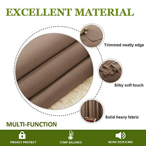 PREETAM COLLACTION Blackout Double Pinch Pleated Window Curtain Panels Luxury Polyester Drapes for Bedroom with Full Blackout with Very Easy Hanging Option via Hook (Chocolate Solid, 84"x84", 1 Panel)