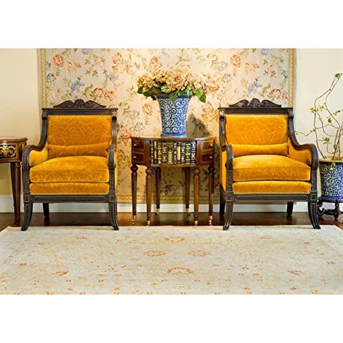 Safavieh SAFAVIEH Antiquity Collection 2\' x 3\' Grey Blue / Beige AT822A Handmade Traditional Oriental Premium Wool Accent Rug