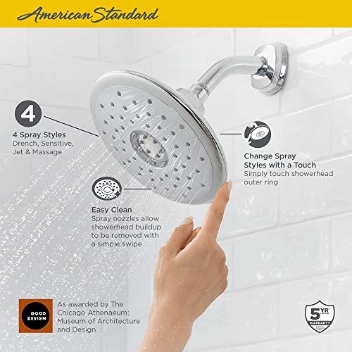 American Standard American Standard 9035374.002 Spectra+ Touch 4-Function Shower Head, 2.5 GPM, Polished Chrome