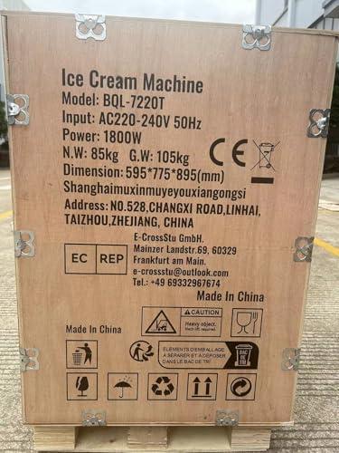 VEVOR VEVOR Commercial Ice Cream Machine, 21 QT/H Yield, 1800W 3-Flavor Countertop Soft Serve Ice Cream Maker, 2 x 4L Hopper 2 x 1.8L Cylinder, LCD Panel Auto Clean Pre-cooling, for Restaurant Snack Bar