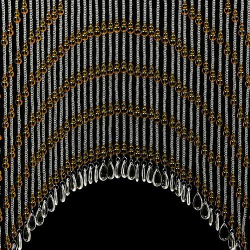 AKaSping Beaded Curtain Crystal Beads Door String Curtains 60PCS Foyer Partition Front Door Decor Curtains Hanging Door Beads Curtain for Privacy Divider Hippie Home Decor Rustic Porch Bedroom Living Room