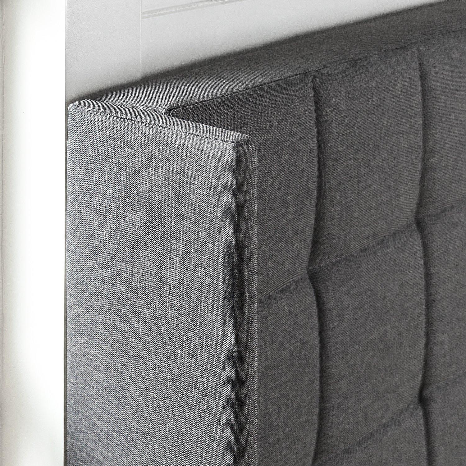 Zinus ZINUS Dori Upholstered Platform Bed Frame with Wingback Headboard, Mattress Foundation, Wood Slat Support, No Box Spring Needed, Easy Assembly, Queen