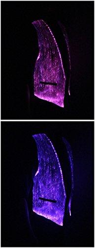 Fiber Optic Fabric Clothing LED Fiber Optic Waistcoat Light up Vest for Men Fashion Glow in The Dark Luminous Vest,Mobile APP Control (XXL, White)