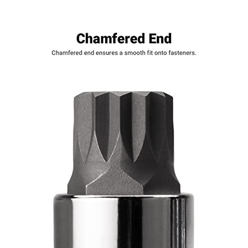 Capri Tools Capri Tools XZN Triple Square Spline Bit Socket Set, Metric, 10-Piece