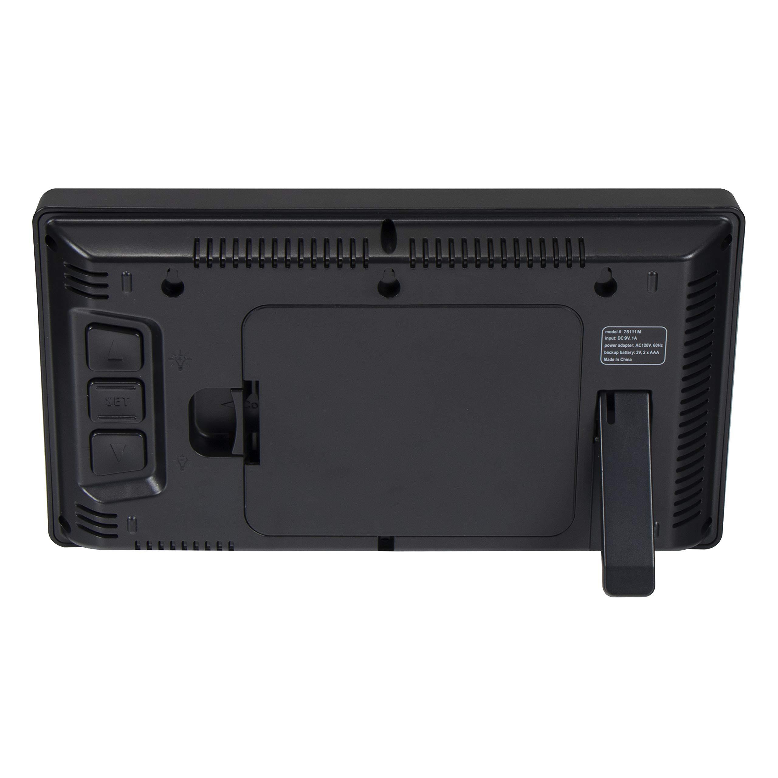 AcuRite AcuRite 75114M 10-inch LED Digital Clock with Auto Dimming Brightness White