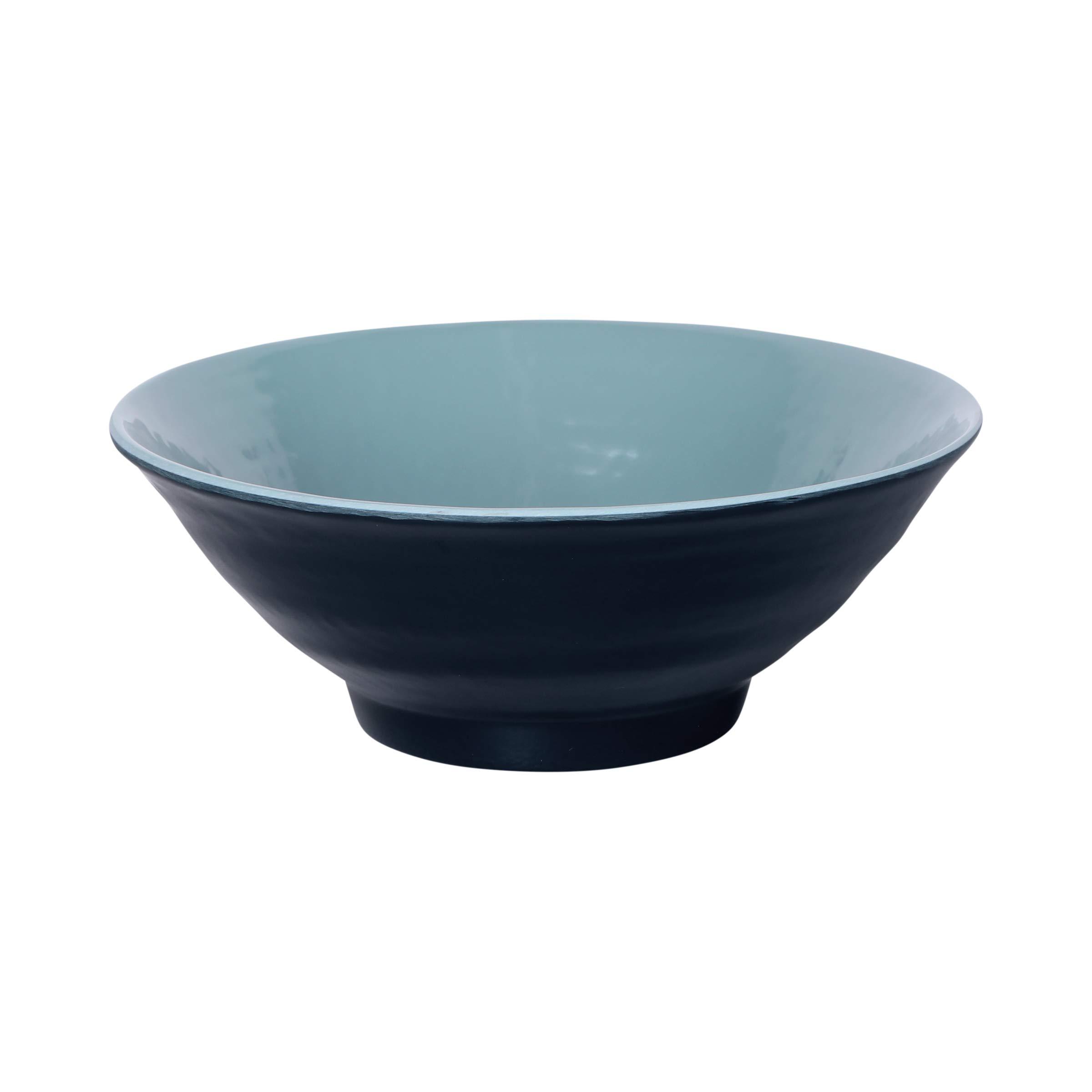 Elite Global Solutions Elite Global Solutions D1008RR-ABY/LAP Bowl, 8 3/8\" Dia. x 3 1/8\" h., Melamine, Abyss Gloss Inside/Lapis Matte Outside (Pack of 6)