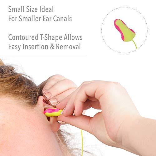 HOWARD LEIGHT Howard Leight by Honeywell Laser Lite High Visibility Disposable Foam Earplugs, 100-Pairs, Pink/Yellow, LL-30