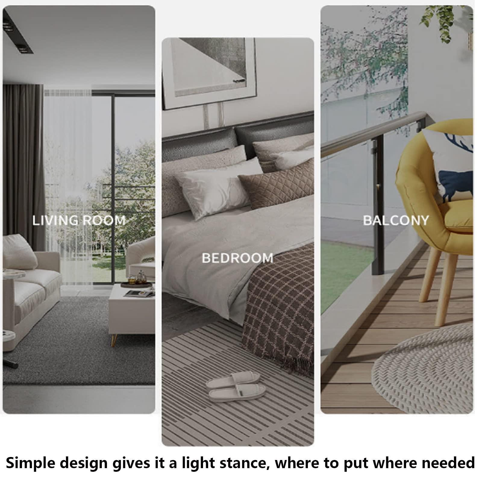 IDEAX Small Oval Coffee Table, Telephone Sofa Side Table Dining Table C Shaped End Tables Laptop Desk For Living Room, Bedroom, Balcony, And Office Other Small Spaces ( Color : Black-G , Size : 45*30*70cm )