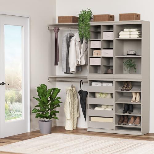 ClosetMaid ClosetMaid Modular Storage Shelf Unit with 3-Shelves, Taupe