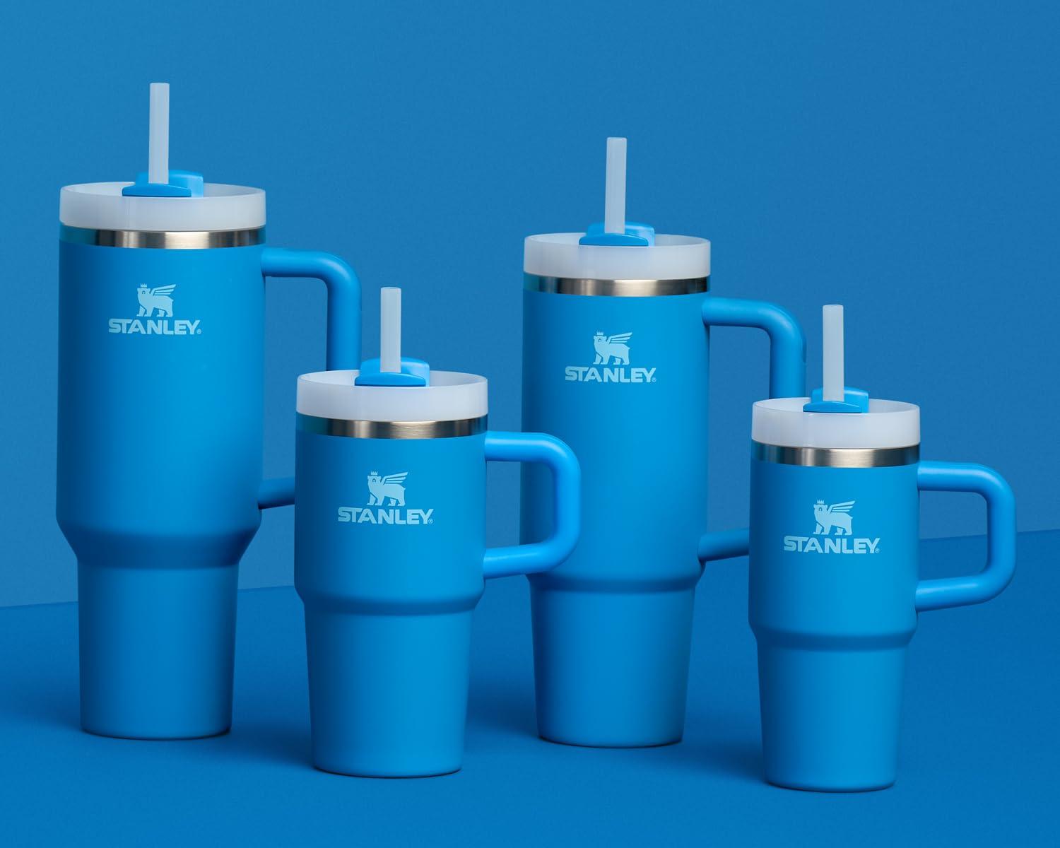 STANLEY Stanley Quencher H2.0 Tumbler with Handle & Straw 30 oz | Twist On 3-Way Lid | Cupholder Compatible for Travel | Insulated Stainless Steel Cup | BPA-Free | Azure