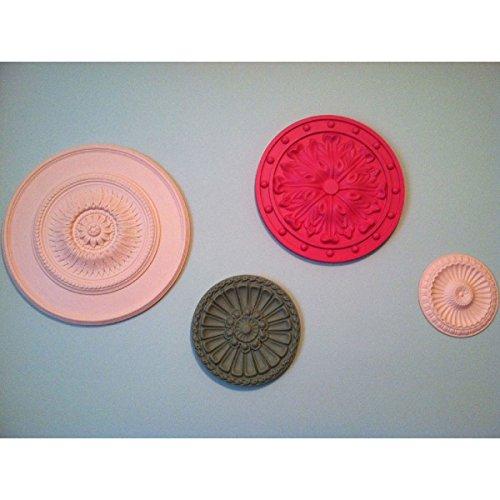 Ekena Millwork Ekena Millwork CM20FOFIF Foster Acanthus Leaf Ceiling Medallion, 20 1/2\"OD x 1 1/2\"P (Fits Canopies up to 2 1/4\"), Hand-Painted FireBrick