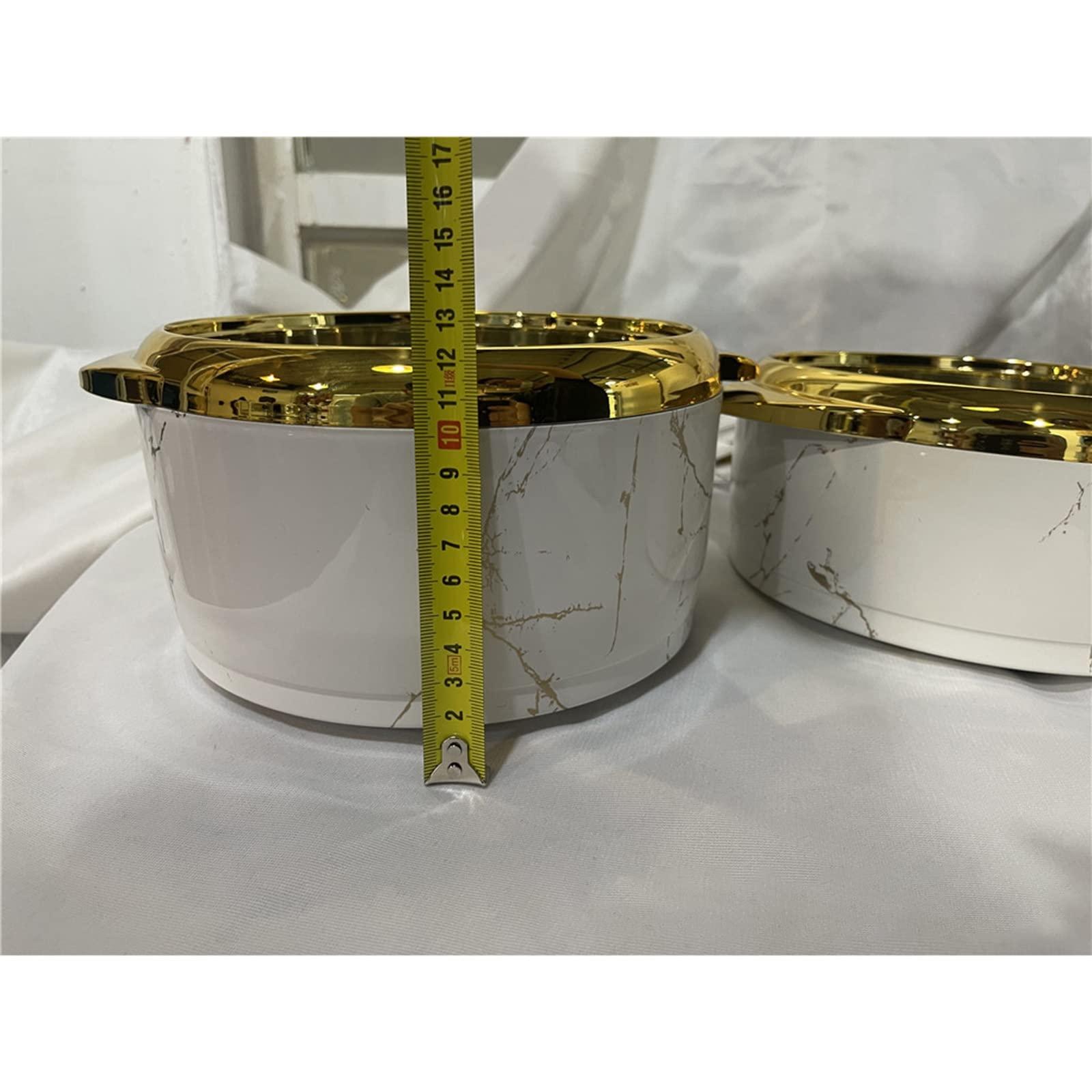 ANIUXIAOGE 3pcs Set 1.5L 2L 2.5L Insulation Box Food Warmer Thermal Insulated Hot Pot Ramadan Event Lunch Box for Wedding Family Party (Color : Yellow)