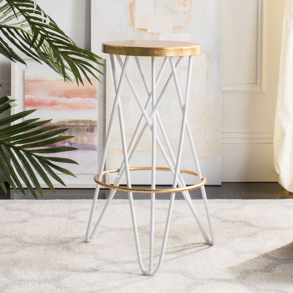 Safavieh Safavieh Lorna Bar Stool, White/Gold