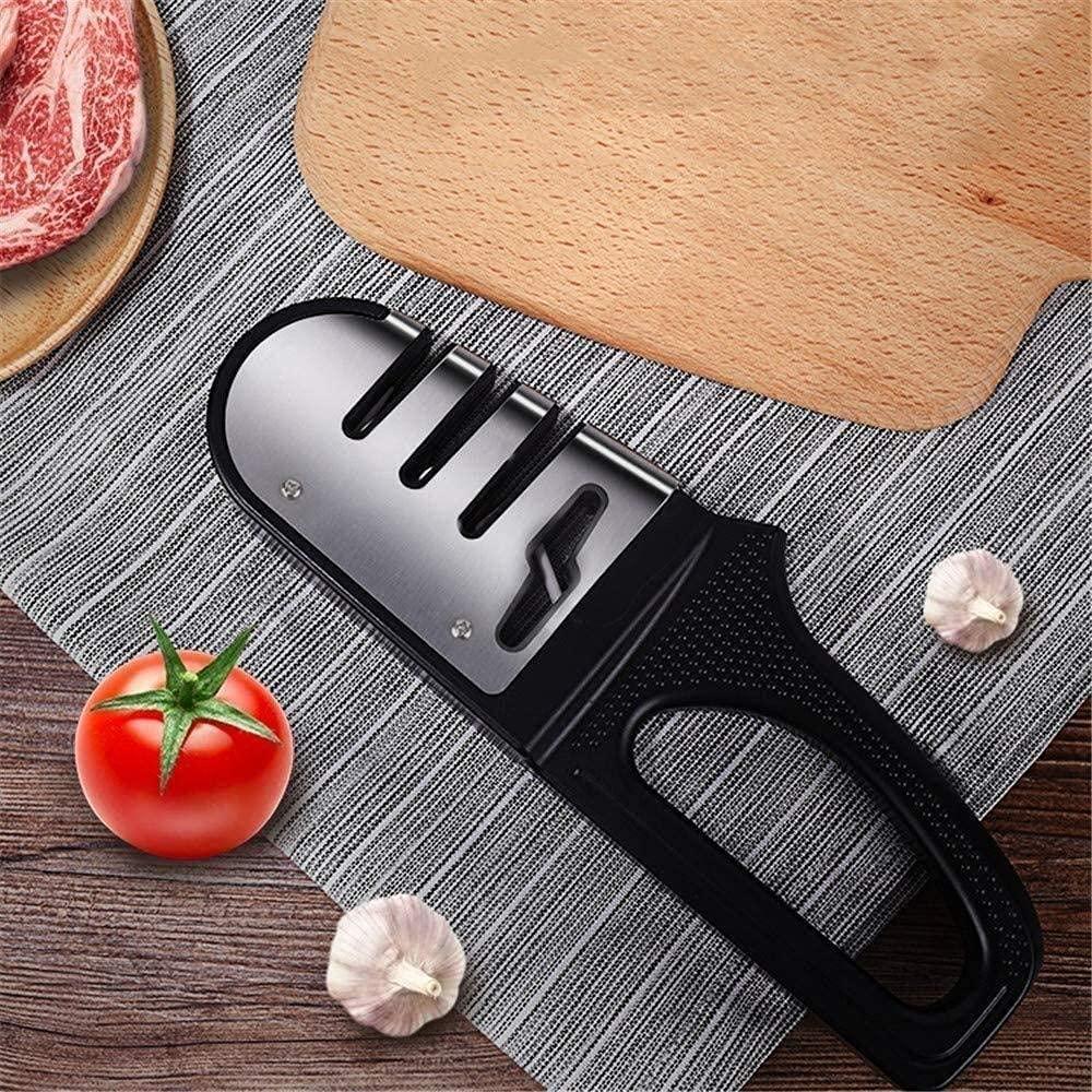 HomeLoft Basics Blade Sharpener, Manual Knife Sharpeners, Multifunctional Sharpener Household Cooking Stick Chopper Knife Sharpening Fast Manual Diamond Sharpening Stone Kitchen Gadget Gifts