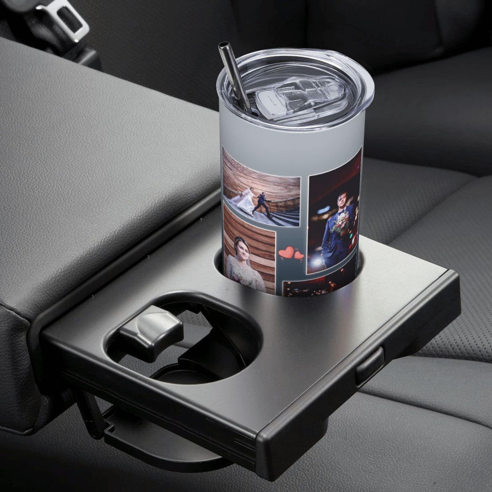 Generic Custom Personalized Skinny Tumbler with Photo Text Picture - 20oz Insulated Stainless Steel Coffee Cup Travel Mug - Birthday Christmas Cups Customized Gifts for Women Men