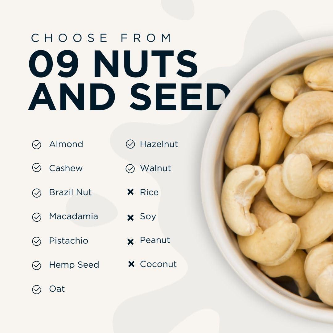 GROWUP GROWUP Nut Milk Maker, 9 Plant-Based Milk Options, Automated filtration process, Makes up to 28oz, Touch screen display with Easy 3 Steps (Matte Grey)