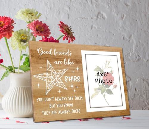 Itsoly Itsoly Good Friends Photo Frame, Good Friends Picture Frame, Unique Birthday Gift for Friends, Graduation Gifts for Her Him, Going Away Gifts for Friends Photo 4x6Inch12P119