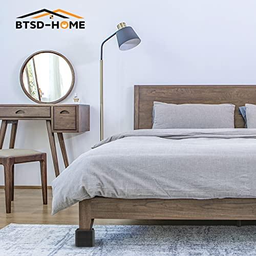 BTSD-home BTSD-home Bed Risers 1.5 or 3 inch Adjustable Furniture Heavy Duty for Couch Desk Sofa Table 4pack