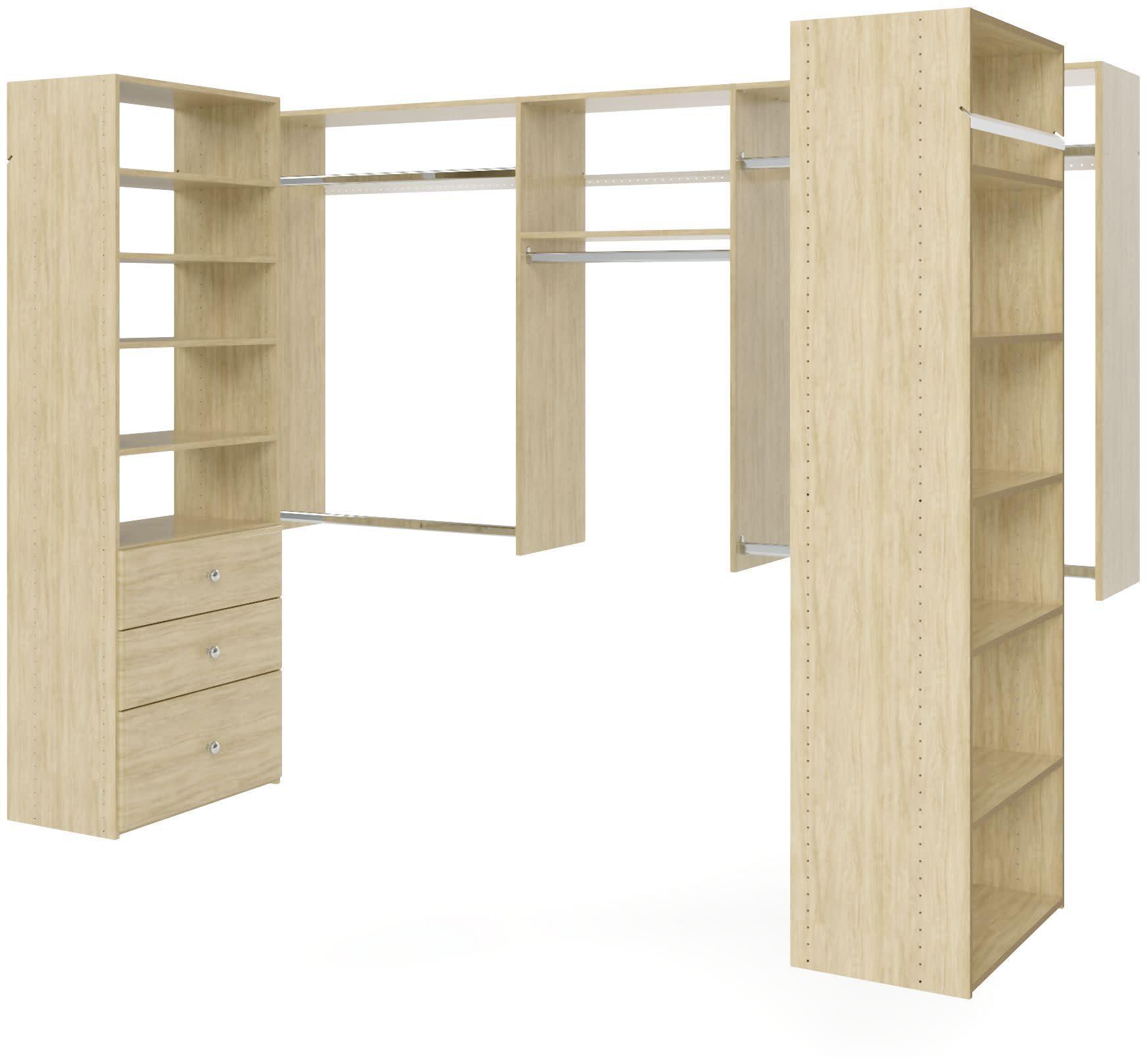 Easy Track 8-foot x 4-foot U-Shape Walk-In Closet