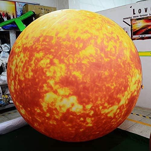 Vinfgoes 40'' Inflatable Sun, LED Planet Balloon for Educational Institution/Planetarium/Store/Club Decoration