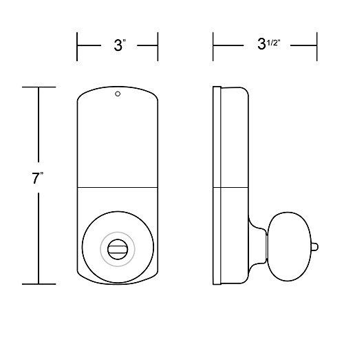 MiLocks MiLocks XKK-02AQ Digital Door Knob Lock with Keyless Entry via Remote Control and Keypad Code for Interior Doors