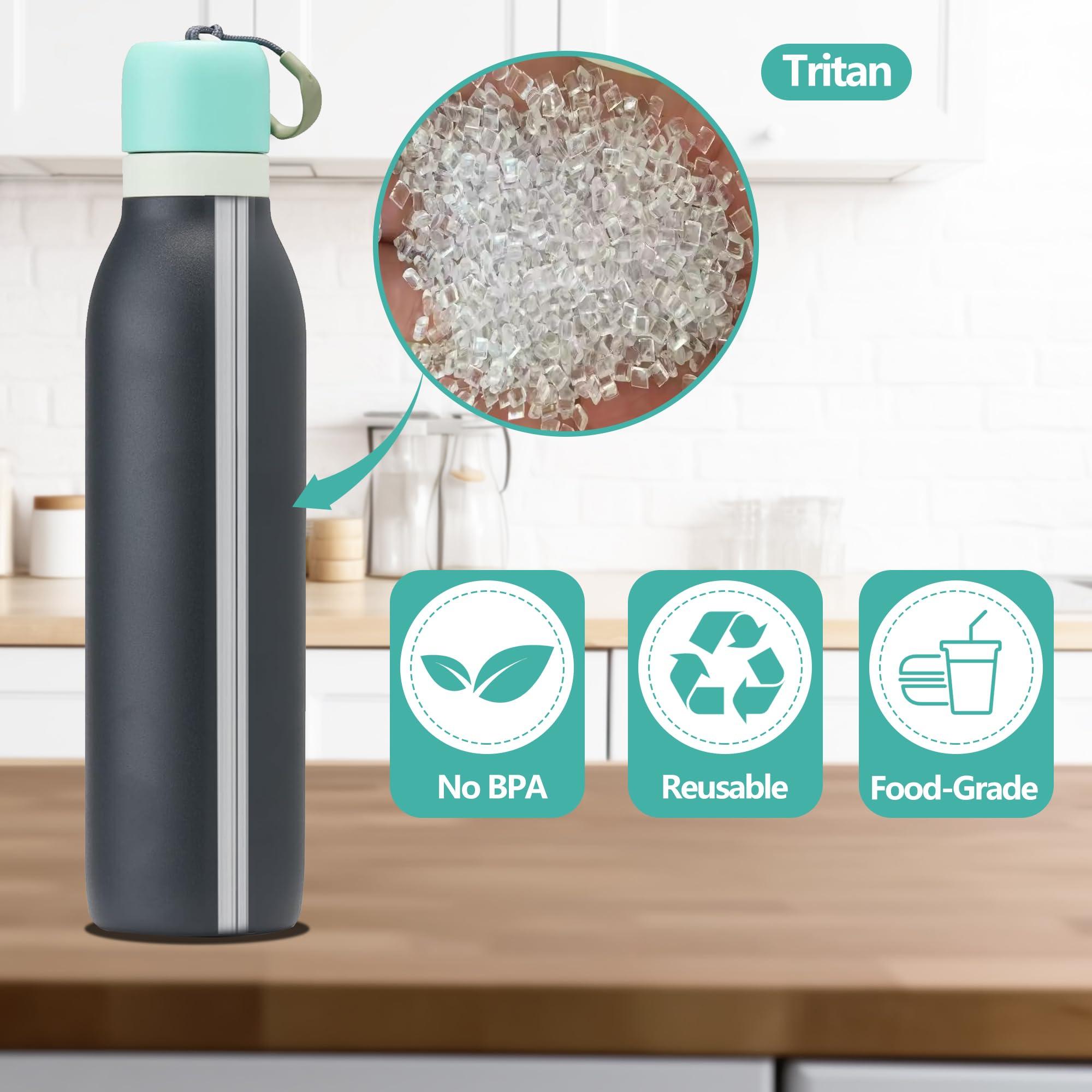 Ehzyaz 5PCS Replacement Straws for Owala Water Bottle 24 oz, Straw Replacement with 2 Cleaning Brush for Owala FreeSip Twist 24oz Cup, Accessories Set Include 5pcs for Owala Straws and 2 Straw Cleaner Brush