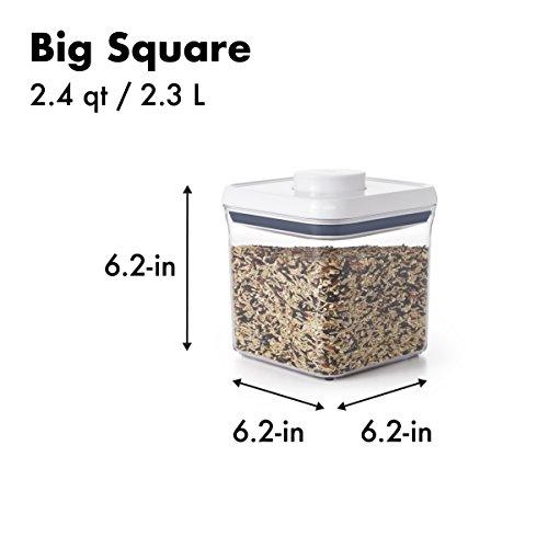 OXO OXO Good Grips 10-Piece Airtight Food Storage POP Container Value Set, Standard Packaging,White,10 Piece