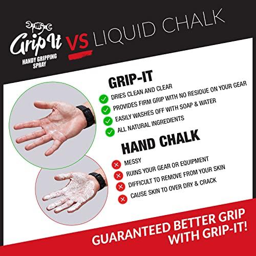 SPIN IT GRIPPING SOLUTION Grip-iT Hand Grip Spray 4 oz - Better Pole Grip for Pole Dancing - Firm Grip for Aerial Silks & Yoga Swing - Supercharge Your Tennis Overgrips - Pickleball Paddles Grip Replacement - Rosin Based
