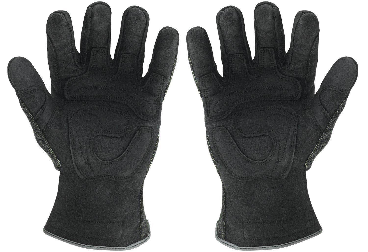 Ironclad Ironclad HEATWORX REINFORCED; Heat and Cut Resistant Gloves, Palm Heat Protection Rated up to 450°F, (1 Pair), Black