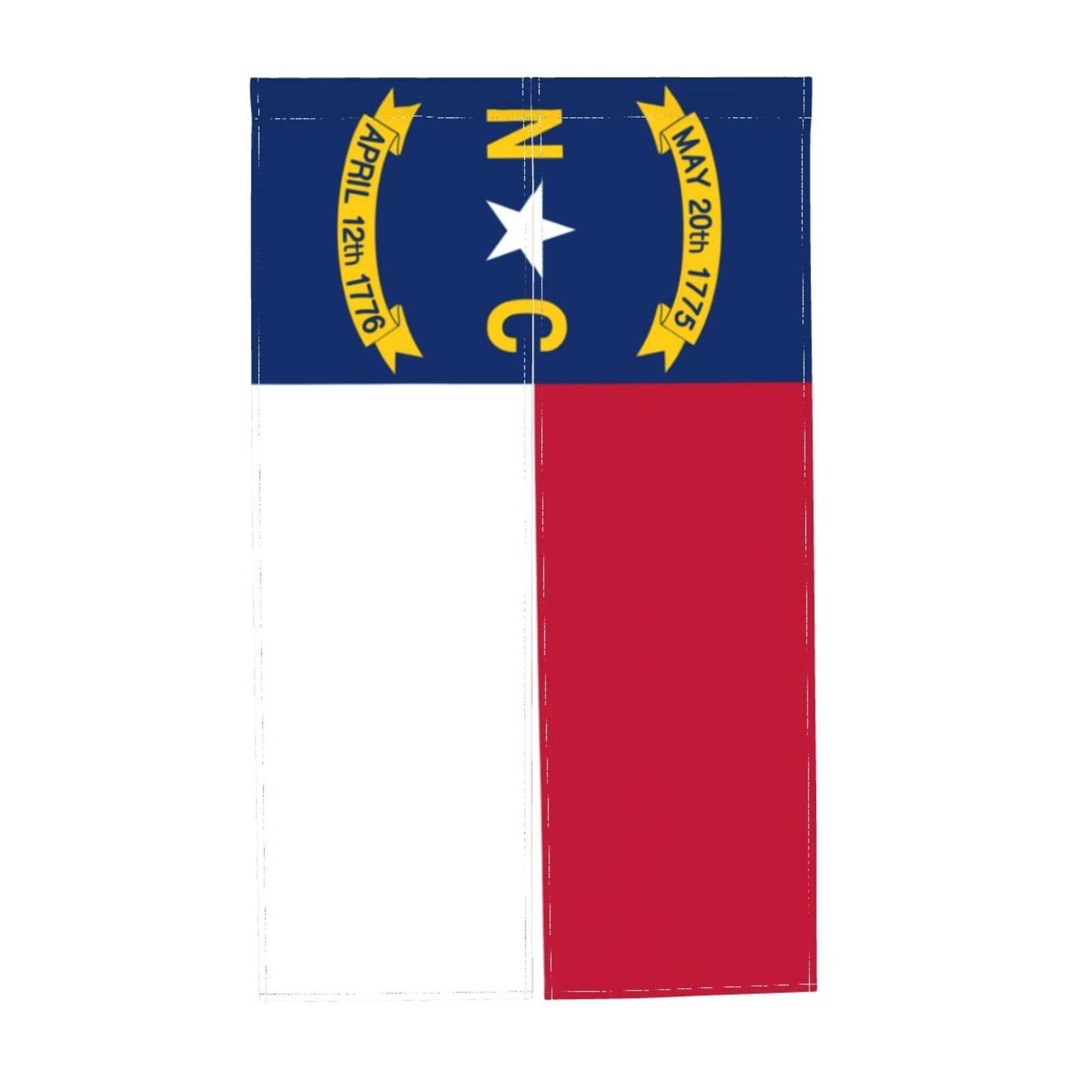 MULIHU MULIHU Flag of North Carolina Blackout Curtains for Doorways Bedroom Kitchen Door Curtain 34x56in Indoor Partition Shading Decor Window Curtains