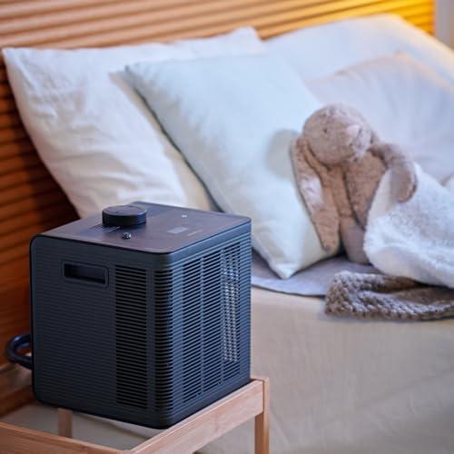 ZIOSTAND HAPEL Sleep Care Cooling & Heating Mattress Pad with Air Filtration & UV Technology 4 Season Use Energy Efficient Ideal for Comfortable Sleep Fits Single - Black