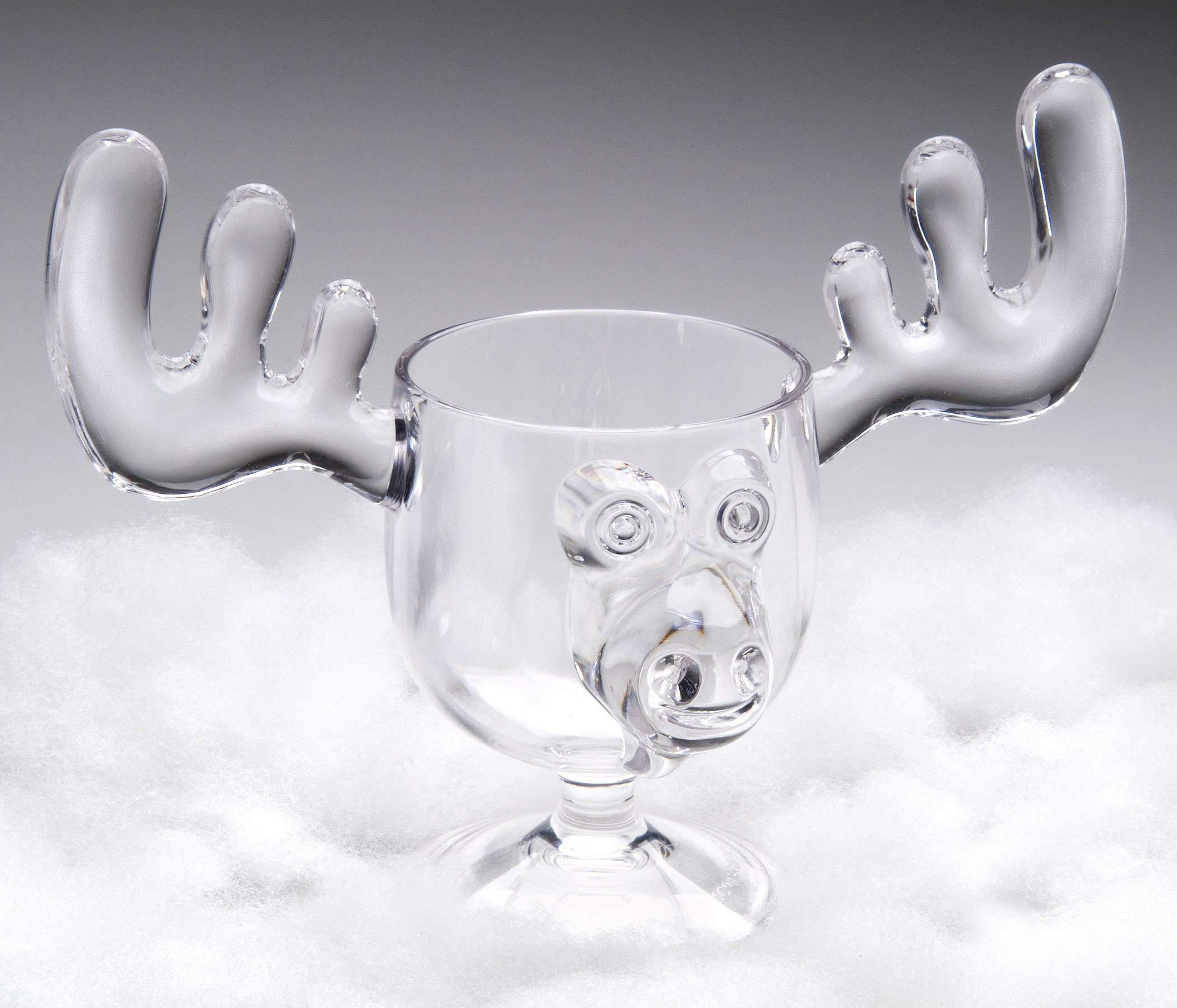 A&R Collectibles A&R Collectibles Christmas Eggnog Moose Mug Single Mug - Acrylic Safer Than Glass 8 oz.
