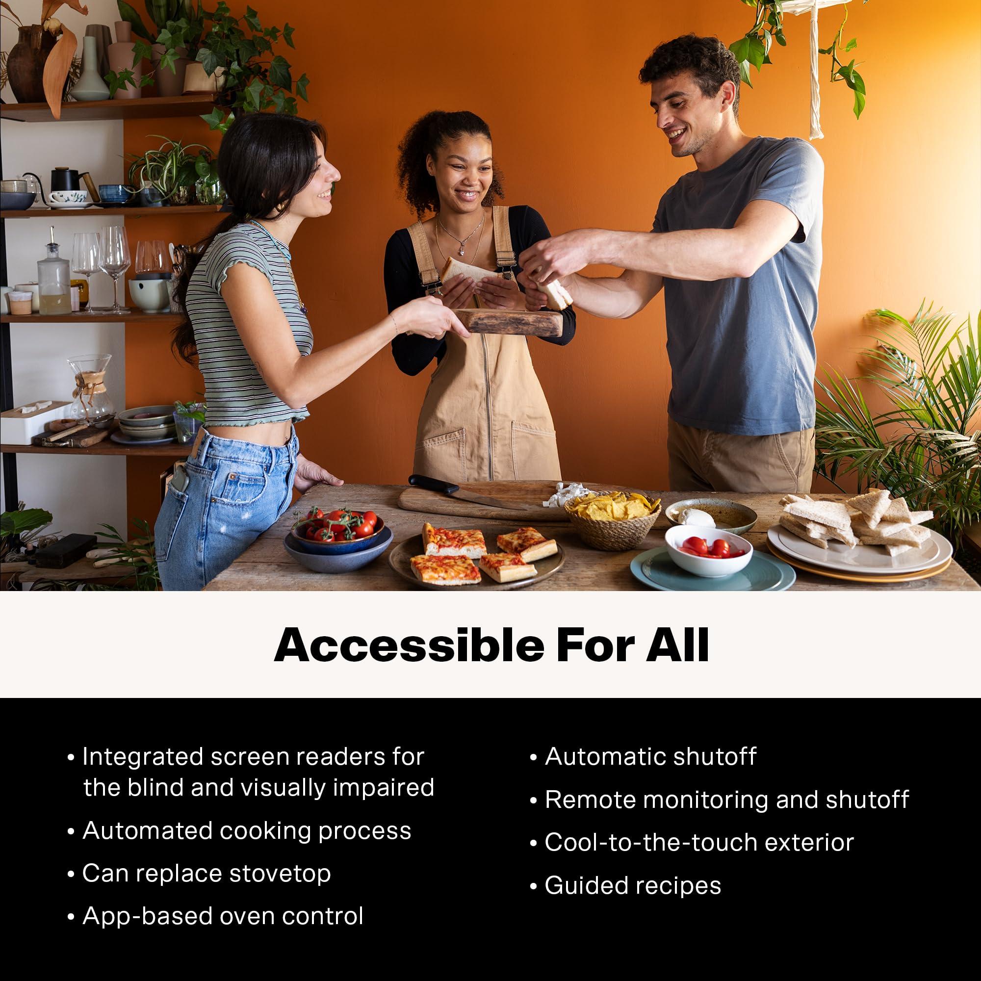 Brava Brava Oven Bake & Breakfast Set: 10-in-1 Touchscreen Countertop Smart Oven, Air Fryer, 6-Slice Toaster, Slow Cooker, Reheater, Dehydrator, Rice Cooker, Healthy & User Friendly, Auto-Shut Off, 1800W