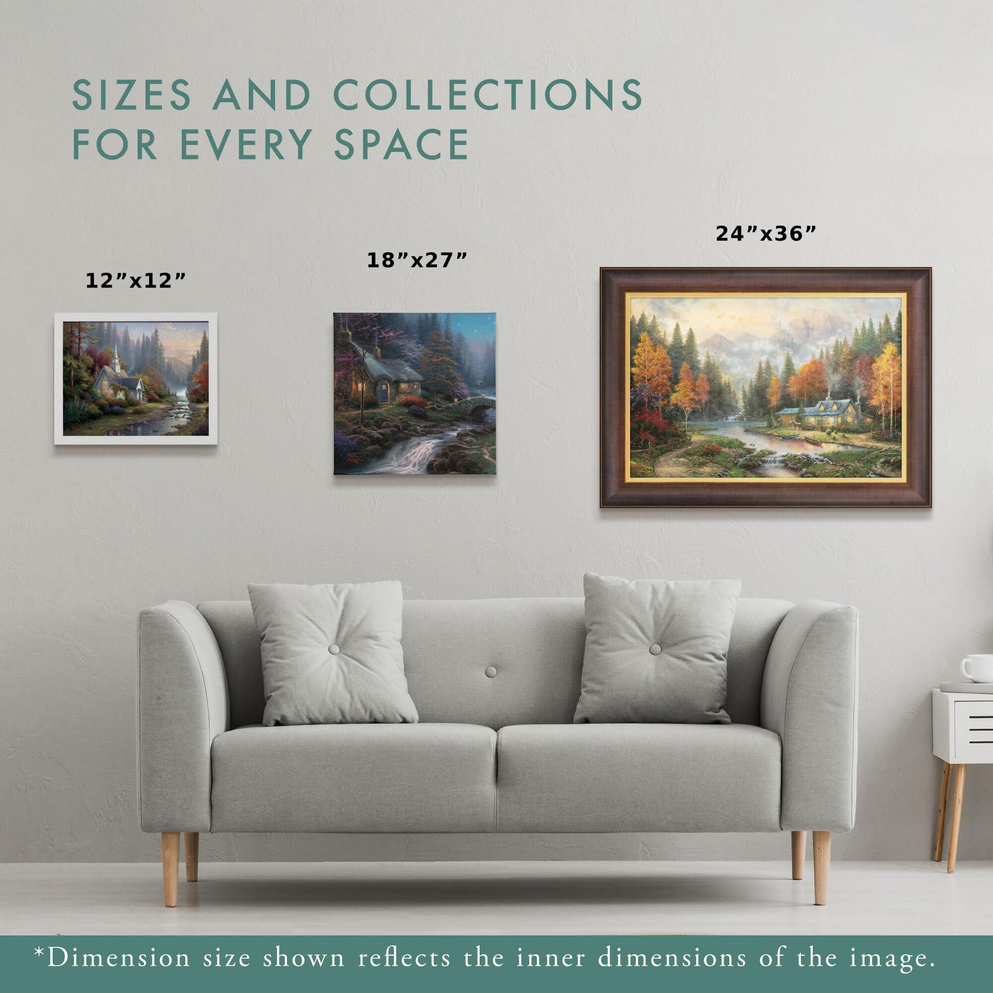 Thomas Kinkade Thomas Kinkade Studios Amsterdam Cafe 14 x 14 Gallery Wrapped Canvas