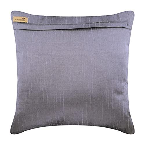 The HomeCentric The HomeCentric Cushion Covers, Purple Pillow Shams, 3D Shell Sequins Bordered Pillow Shams, 24x24 inch (60x60 cm) Pillow Shams, Square Silk Shams, Beach Style Pillow Shams Easter - Purple Shells