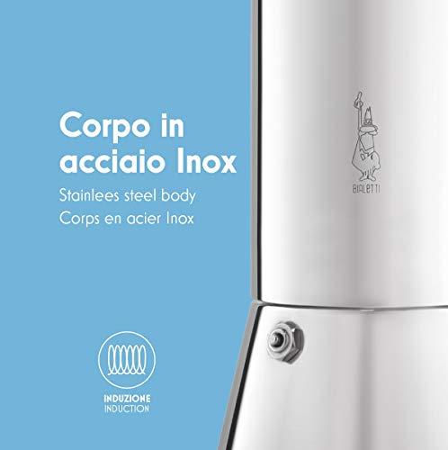 Bialetti Bialetti Venus Induction 4 Cup Espresso Coffee Maker, Stainless Steel, Pack of 1