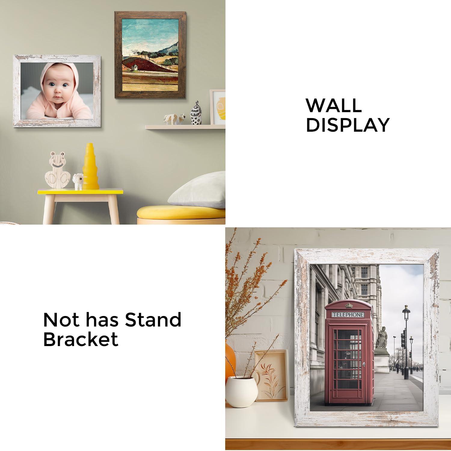 CountryArtHouse 10x15 Frame Gold Bamboo Picture Frame | 0.75 Inch Moulding Width | 0.625 Inches Rabbet Depth | Solid Wood Frame Complete with UV Acrylic Plexiglass, Foam Board Backing & Hanging Hardware