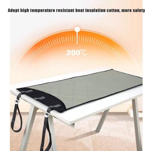 BERWDUXA BERWDUXA Over The Door Steamboard Press Pad, Vertical Hanging Clothes Ironing Board, for Handheld Steamer, Foldable Heat Resistant Clothing Care Steam Pad, with Glove(Pad)