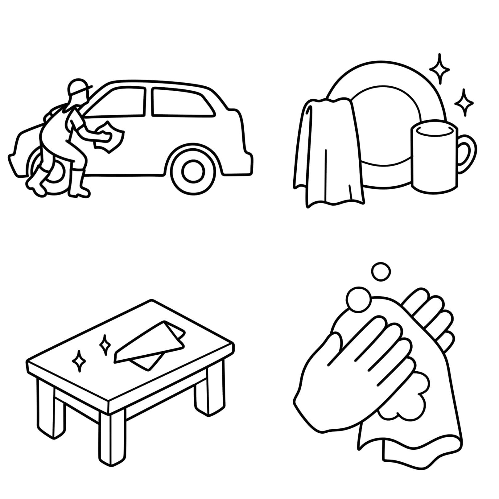 Smile Sunflower Kitchen Towels Microfiber Cleaning Cloths, Boho Flower Gemetric Teal/Turquoise Orange Stripes Soft Dish Towels for Kitchen, Pack of 4 Absorbent Hand Towels Reusable Tea Towels,Bar Towels,18x28 Inch