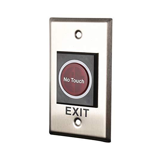 LBS LBS Touchless No Touch Door Infrared Sensor Exit Button Switch for Access Control Systems Gates and Garage Openers