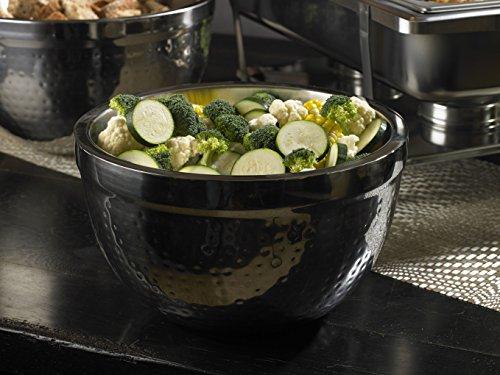 NUCU NUCU Artisan Insulated, Double-Wall Hammered Stainless Steel Serving Bowl, 14-Ounce Capacity