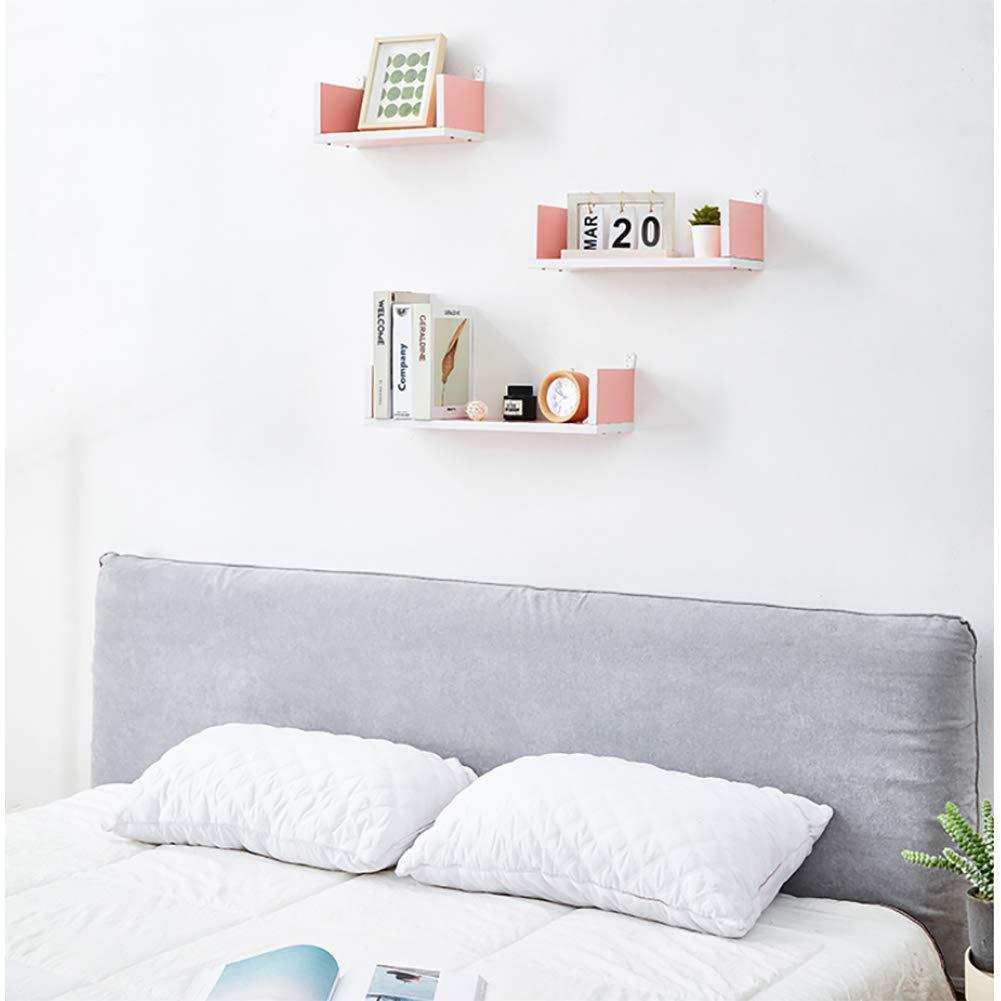 Wddwymll Wddwymll Set of 3 MDF Floating Shelves,30/40/50cm U Shaped Floating Wall Shelves,Easy to Install Wall Shelf,Load Capacity 22kg,for Bathroom, Bedroom, Living Room,Kitchen(9 Colors)