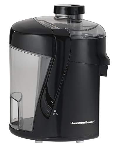 Hamilton Beach Hamilton Beach HealthSmart Juicer Machine, Compact Centrifugal Extractor, 2.4” Feed Chute for Fruits and Vegetables, Easy to Clean, BPA Free, 400W, Black