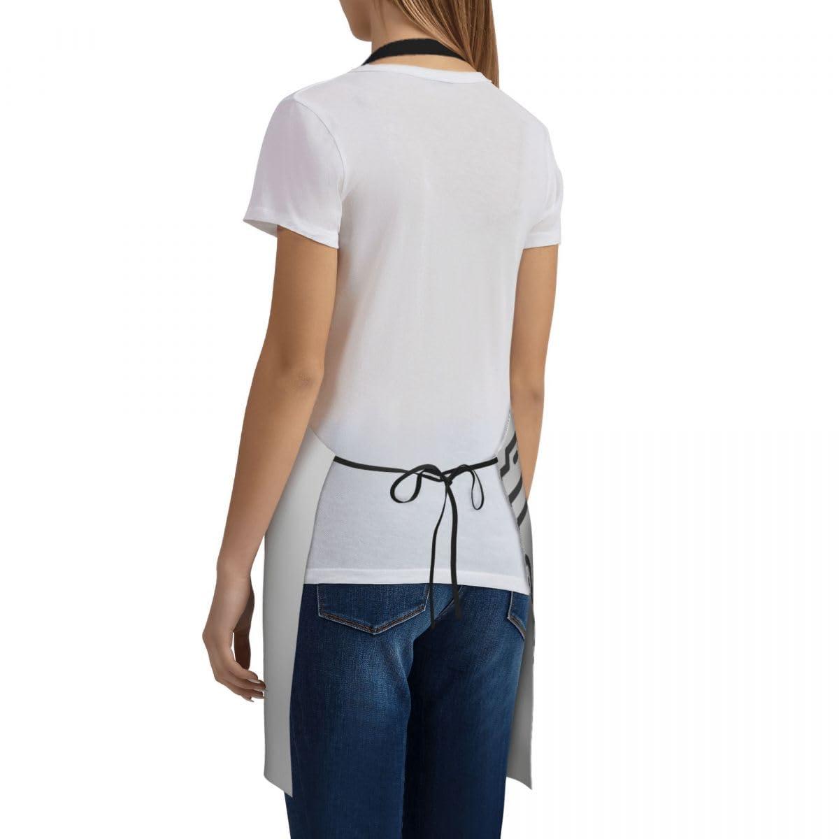 YURIOPF YURIOPF Custom Personalized Kitchen Aprons for Women with Adjustable Tie, Add Your Photo Text Logo, Waterproof Apron Kitchen Cooking Aprons, SandyBrown