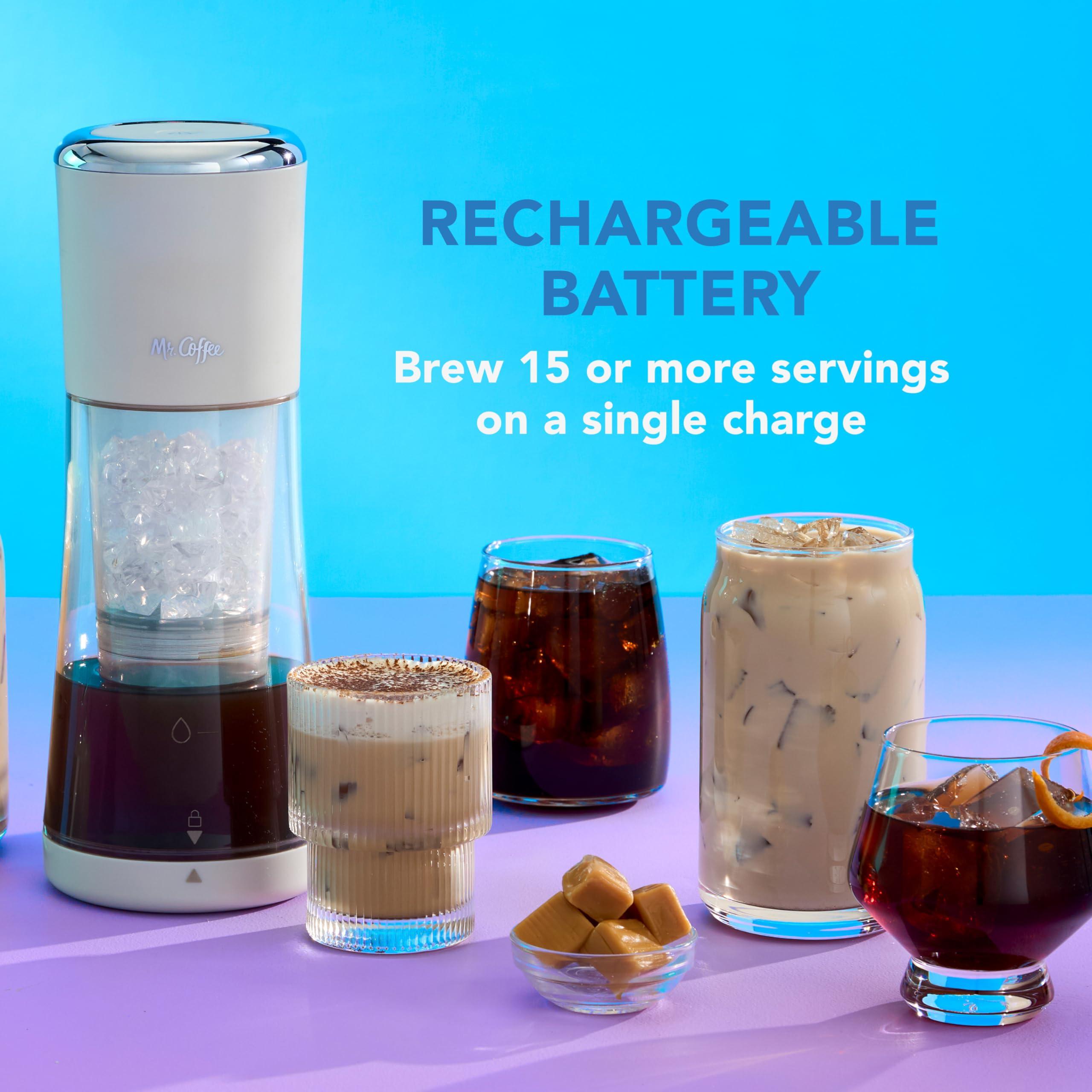 Mr. Coffee Mr. Coffee Express Cold Brew Coffee Maker, 10-Minute Cold Brew Coffee Machine, Oat Milk