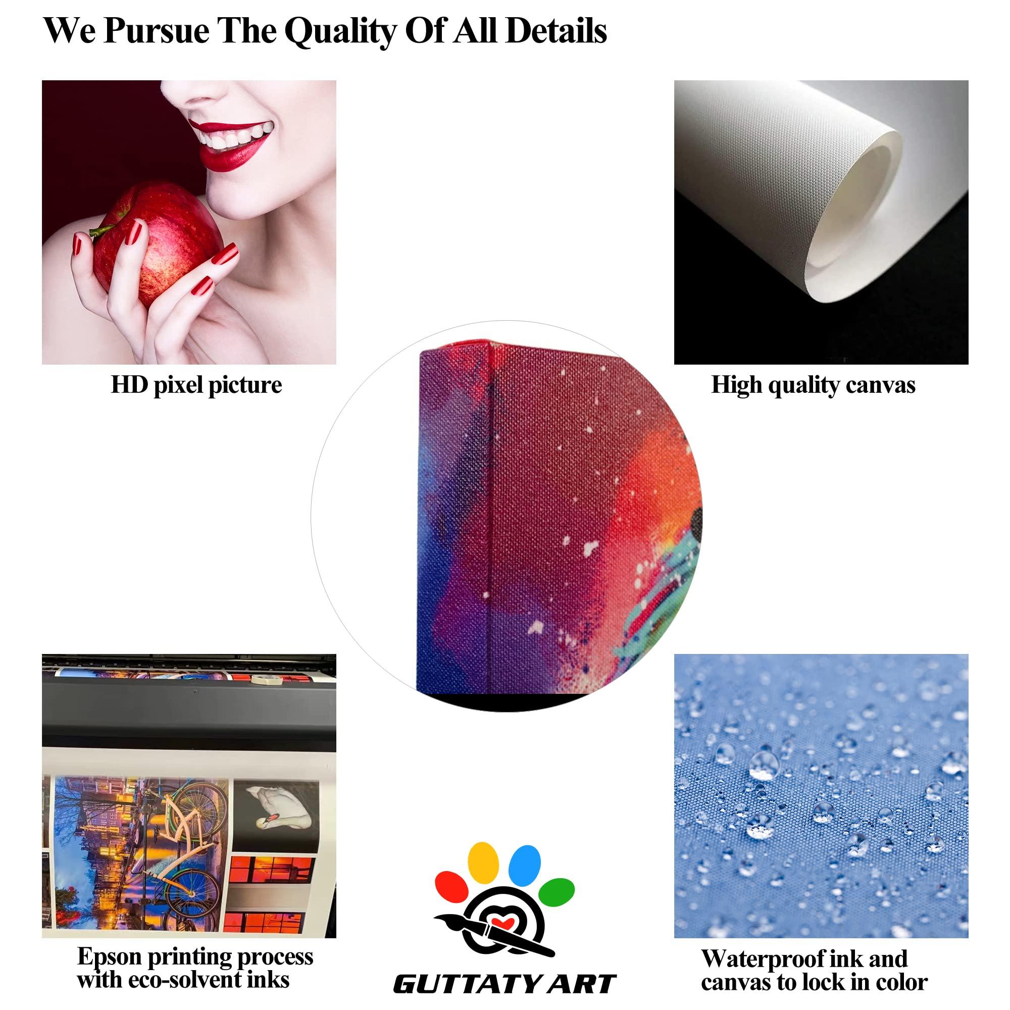 GUTTATY Farmhouse Truck Wall Art, Farmhouse Canvas Wall Art, White Barn Pictures Wall Art, Country Antique Pickup Truck Canvas Prints, Pink Truck With Petunias Canvas Wall Decor for Livingroom 28x40 Inches